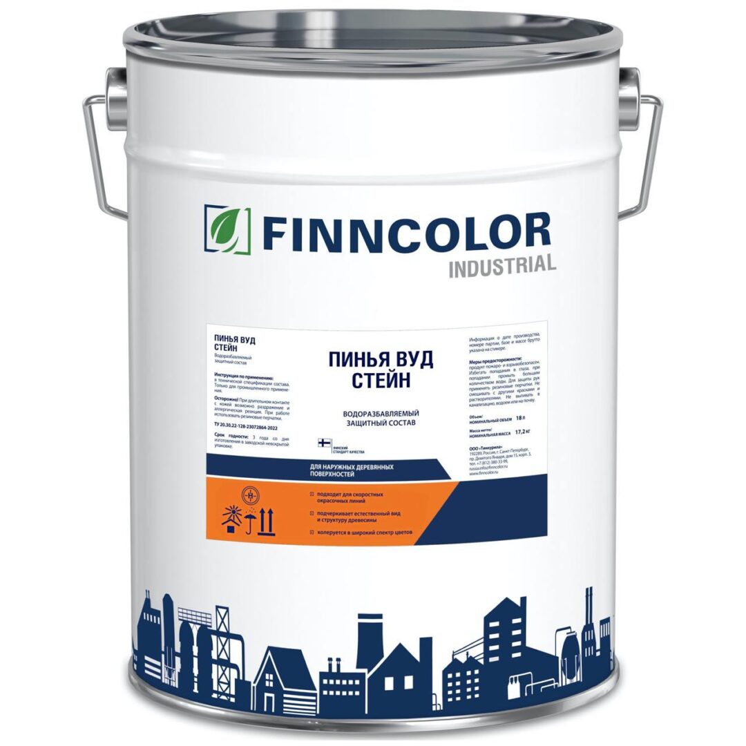 Tikkurila Wood Stain — Водоразбавляемая быстросохнущая пропитка для дерева