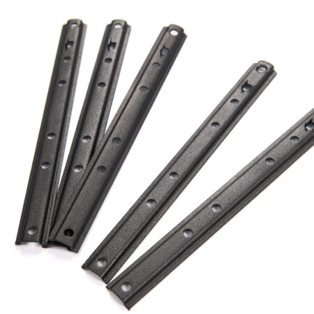 Крепеж для планкена СторйКрепп, цвет черный, УСИЛЕННЫЙ (БЕЗ СТОПОРА) 145/17/1 мм (200 шт/уп)