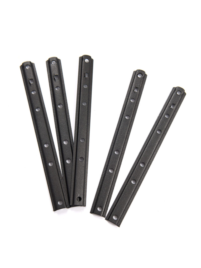 Крепеж для планкена ЛесФикс,цвет ЧЕРНЫЙ, УСИЛЕННЫЙ (СО СТОПОРОМ) 190/17/1мм.(400 шт / уп)