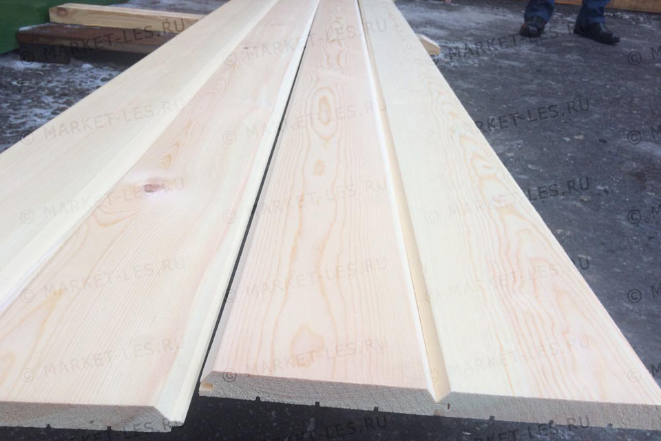 Имитация бруса ангарская 145(140)/18 Сорт А (Иркутск, 8 шт./упак), 4,48 м2/упак, 4 метра — изображение 3