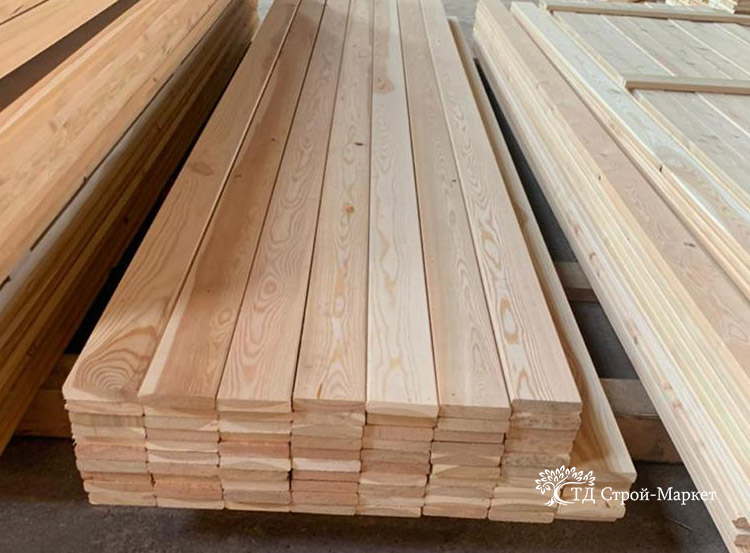 Планкен прямой лиственница 140*20*2000 Прима (6шт./упак),1,68м2/упак. — изображение 3