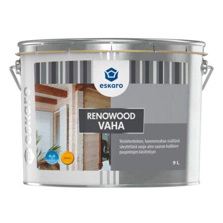 Renowood Eco Vaha — экологичный водоразбавляемый воск для дерева, безопасный для жилых помещений и саун