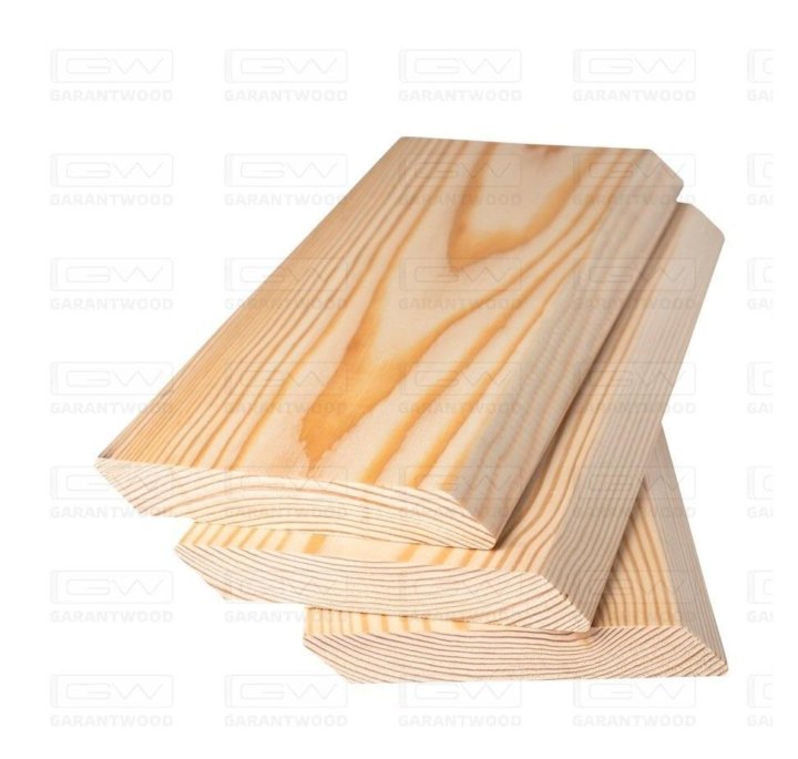 Планкен скошенный из лиственницы 140x20 мм, класс Экстра