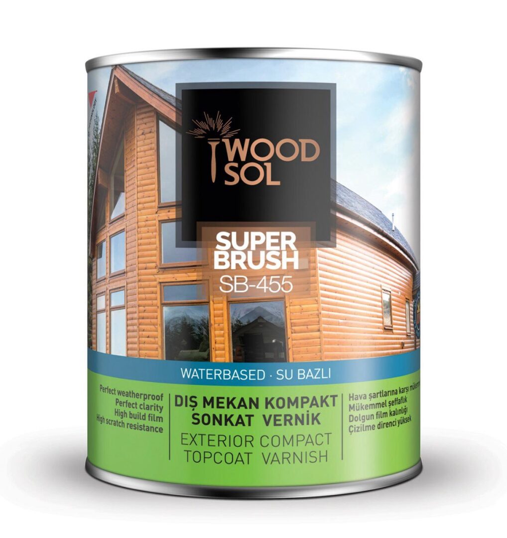 Лак водоразбавляемый Superbrush SB-455 Silk — шелковисто-матовый лак для дерева с защитой от УФ