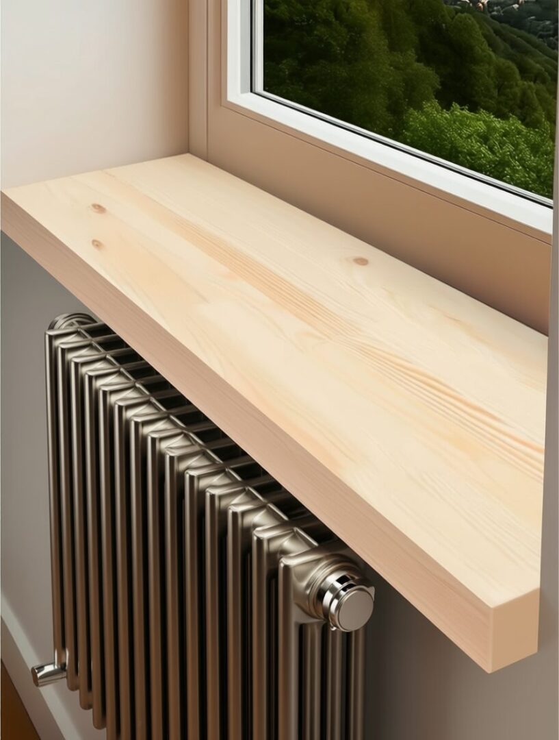 Подоконник из сосны сращенный ручной работы, Санкт-Петербург